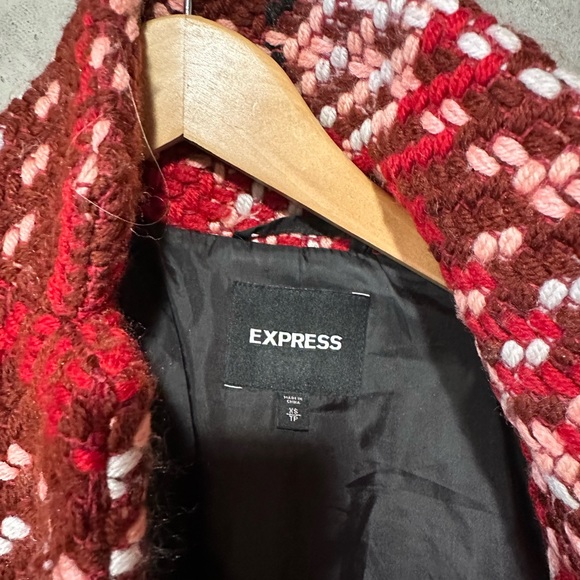 Plaid Weave Top Coat - Picture 2 of 2